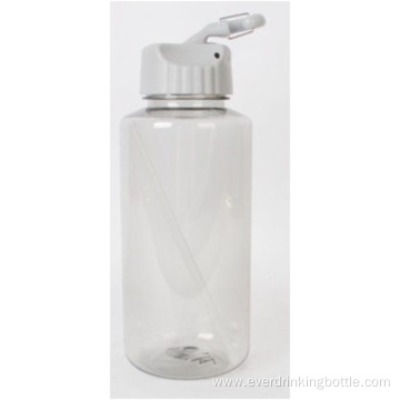 500mL PP Single Wall Water Bottle With Straw
